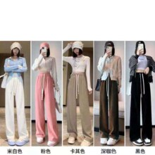 俞兆林 灯芯绒裤子 欧棉绒阔腿 女 多色多尺码