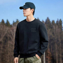 双11狂欢：Pioneer Camp 拓路者 字母印花圆领卫衣秋款简约运动风青年穿搭休闲百搭男式上衣