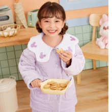 三枪 儿童秋冬加厚银狐绒夹棉家居服套装