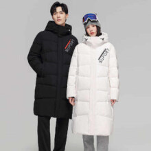PLUS会员: SNOWFLYING 雪中飞  男女同款 长款连帽羽绒服