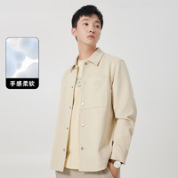 Cabbeen 卡宾 刺绣口袋夹克外套  杏色