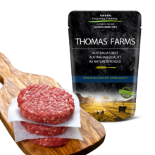 双11狂欢，plus:THOMAS FARMS  牛肉饼 500g 5片  国内生产冷冻无淀粉早餐汉堡饼