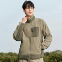 再降价、双11狂欢、PLUS会员：森马Semir 夹克男 摇粒绒外套 驼色50172