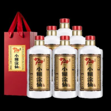 新预售、双11预售：小糊涂仙 720金装版裸瓶 浓香型白酒52度500ml*6瓶整箱装