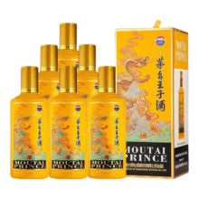 双11狂欢、京东百亿补贴、plus会员：茅台王子酒 生肖酒 王子龙年 53度 500mL*6 整箱装 酱香型白酒