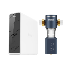 双十一预售、20点：Haier 海尔 净水器家用净水机鲜活水pro系列6年RO 两件套 1200G+全自动智能前置