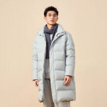 QIAODAN秋冬新品男式羽绒服保暖御寒中长款休闲运动外套