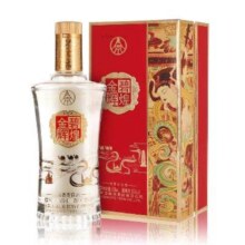 五粮液股份 金碧辉煌 丝绸款 浓香型白酒 52度 500ml 单瓶装 国庆送礼