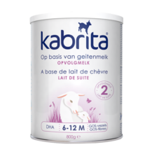 佳贝艾特（KABRITA）羊奶粉荷兰版悦白金装2段800g6-12个月 DHA+A2