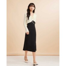 需首购：爱依服    韩版法式棉里外套裙