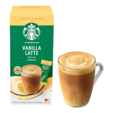 星巴克（Starbucks）速溶花式咖啡4袋装 香草风味拿铁 土耳其原装进口