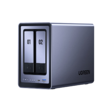 双11狂欢、31号20点：绿联（UGREEN）私有云DXP2800 8G内存 双盘位NAS网络存储