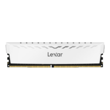 PLUS会员：Lexar 雷克沙 DDR4 3200 32GB(16GB×2)套条 电竞马甲条 台式内存条 CL16 Thor雷神铠 皓月白