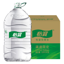 plus会员：怡宝包装饮用水5L*4瓶整箱装 渠道限定