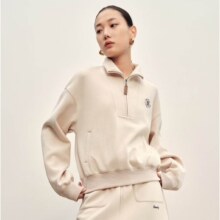 Plus会员：太平鸟立领卫衣女士冬季新款美式新复古回潮矿野美拉德宽松上衣套装
