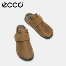 PLUS会员：ECCO 爱步 男士羊毛拖鞋 科摩523804 琥珀棕52380460831