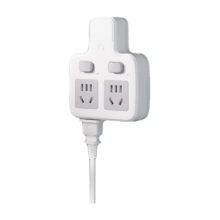 微信小程序：正品公午插座插头转换器 磨砂灰:2开关【全纯铜 2500W】*2件
