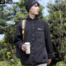 PLUS会员：Jack Wolfskin 狼爪 抓绒衣男女同款秋冬款户外运动防风