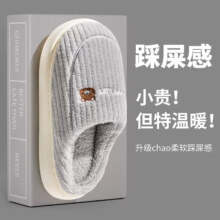 兰迪梵 棉拖鞋男室内居家保暖
