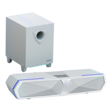 PLUS会员：EDIFIER 漫步者 M30SW 2.1 桌面游戏音箱 润白