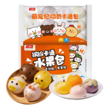 千味央厨 萌宠卡通包360g+水果卡通包360g（每袋12个）儿童早餐速食 包子