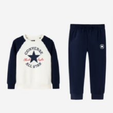 21日20点：Converse匡威 儿童冬季加绒 卫衣长裤2件套