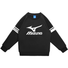 美津浓（MIZUNO）加绒卫衣男女秋冬季加厚圆领中大儿童长套头衫WY23430060