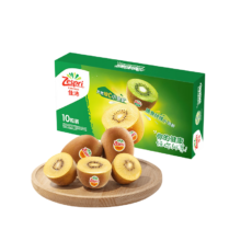 百亿补贴、PLUS会员：佳沛（zespri）新西兰阳光金奇异果 10个装 单果重约103-124g