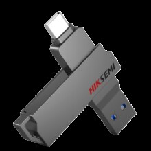 14日20点、PLUS会员：HIKVISION 海康威视 X307C USB 3.1 U盘 灰色 128GB USB-A/Type-C双口