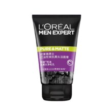 再降价：欧莱雅 男士磨砂抗黑头清痘控油洁面膏100ml