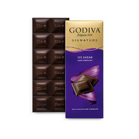 GODIVA 歌帝梵 浙江地区有货  GODIVA 歌帝梵 醇享 72%黑巧克力砖 90g