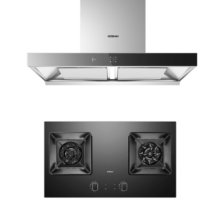 双11狂欢、PLUS会员：ROBAM 老板 双子星 烟灶套装 搭配智能定时灶65X3S+57B8A