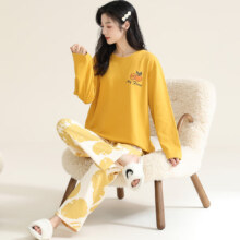 PLUS会员：GRACE 洁丽雅 春秋季家居服套装（八色可选）