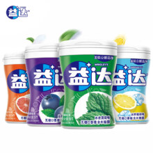 PLUS会员：益达口香糖-混合口味56g4瓶 装
