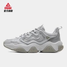 匹克（PEAK）休闲鞋男鞋秋季新款复古厚底 白灰 *2件