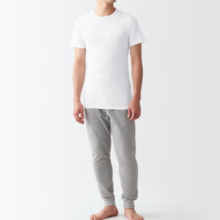 MUJI 無印良品 男式圆领T恤 2件装