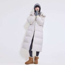 双11开门红、再降价、plus会员：京东京造 女士泡芙长款羽绒服