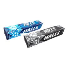有券的上：荷氏HALLS  午夜风暴薄荷糖 清凉糖果零食三条装102g