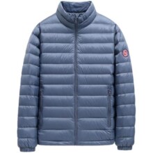 鸭鸭轻薄羽绒服男士2024年冬季新品短款轻暖休闲运动连帽鸭绒外套
