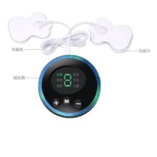 多功能EMS脉冲按摩器电极片中低频理疗【豪华整套】主机+电极线+一对电极贴(2张)*2件