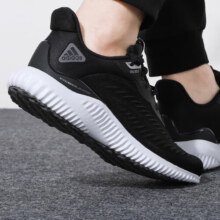 阿迪达斯 （adidas）官方舰店跑步鞋 24秋新款缓震轻便运动鞋网面透气低帮休闲鞋子男 GX4150/黑白/BOUNCE鞋底 42.5 (内长265mm)