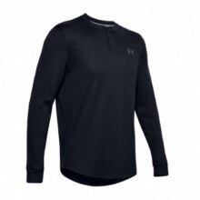 PLUS会员：UNDERARMOUR 安德玛 秋冬DFO Waffle Henley男训练运动长袖T恤1302356 黑色*2件