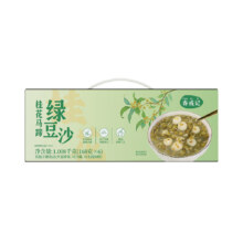 需首单、PLUS：春彧记 桂花马蹄绿豆沙168g*6 共1.008kg 开盖即食