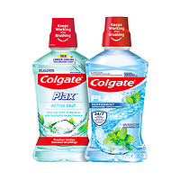 Colgate 高露洁 盐白酷爽清新漱口水500ml*2瓶