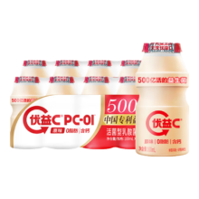 蒙牛 优益C活菌型0脂肪乳酸菌益生菌饮料 原味100ml*10