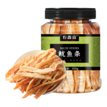 京东百亿补贴、plus会员:农香森 碳烤鱿鱼条原味500g干货手撕即食