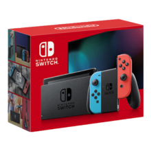 双11狂欢、plus会员、京东百亿补贴：Nintendo Switch任天堂 Switch NS掌上游戏机 红蓝手柄 续航 日版