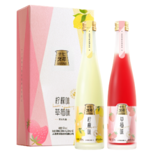 PLUS会员：十七光年 果味酒 微醺 果酒 330ml*2双支礼盒装 草莓味+柠檬味