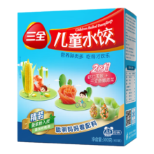 PLUS会员:三全 儿童馄饨 虾仁玉米+三文鱼嫩青菜300g 任选4件