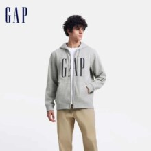 限尺码、PLUS会员：GAP 抓绒连帽卫衣休闲外套 660128